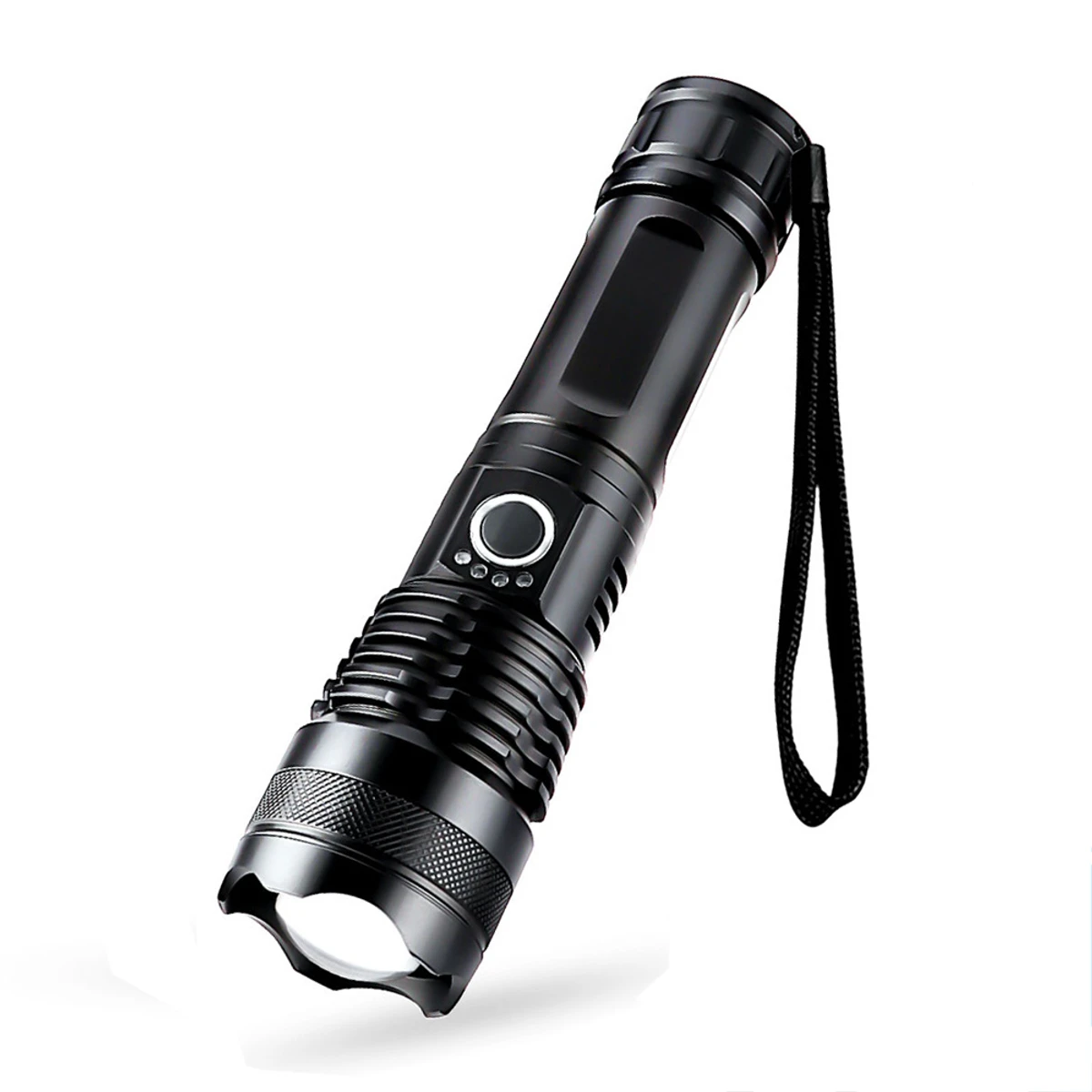 Rechargeable Zoom LED Flashlight USB Torch Light