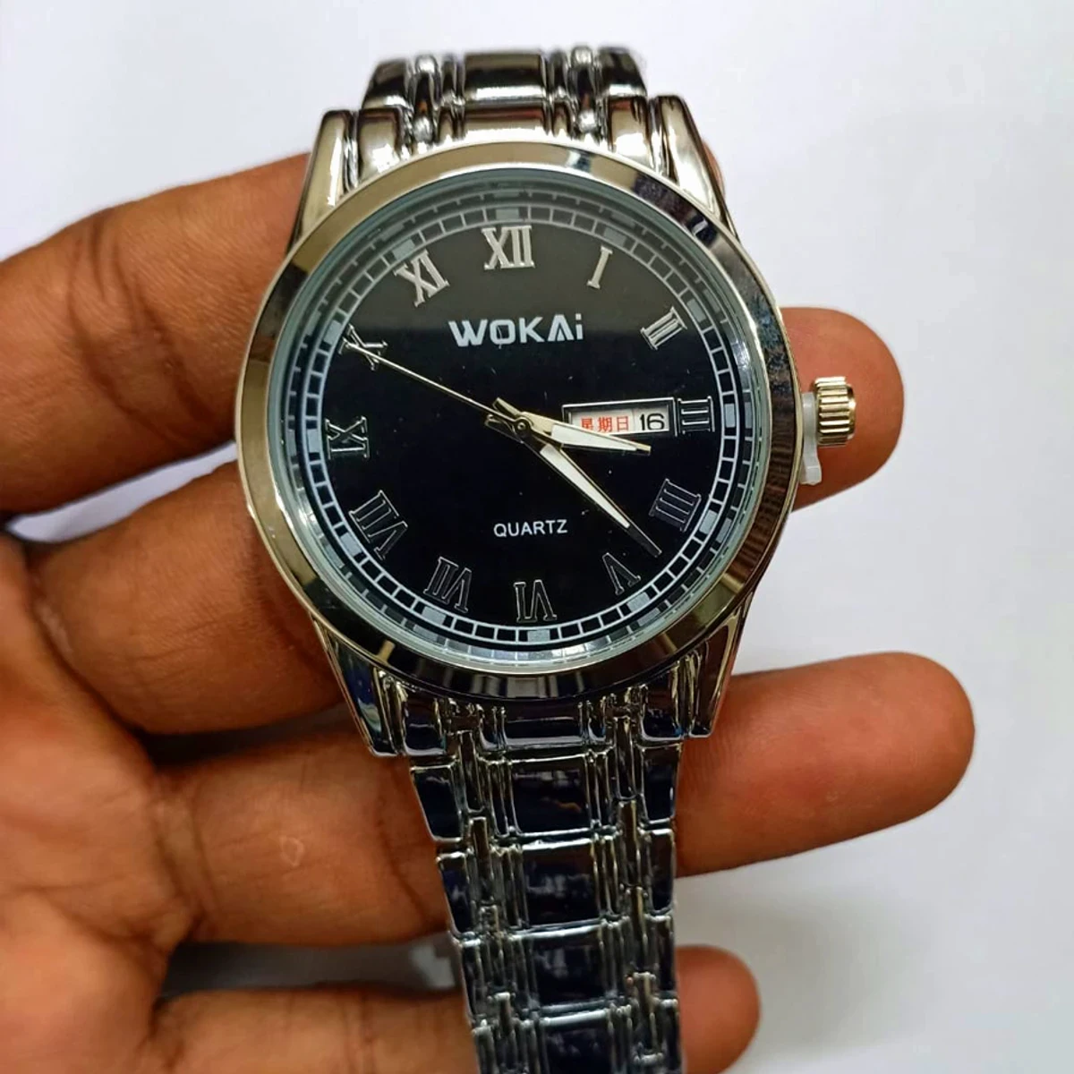 WOKAI STAINLESS STEEL MEN'S QUARTZ WATCHES