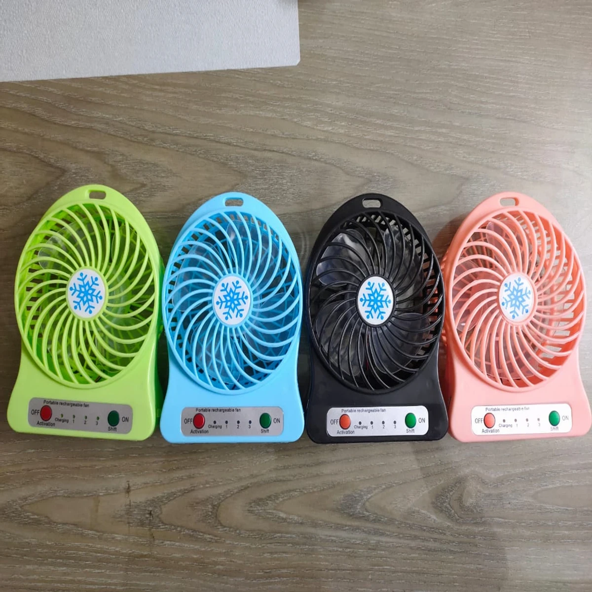 RECHARGEABLE MINI FAN WITH LIGHT