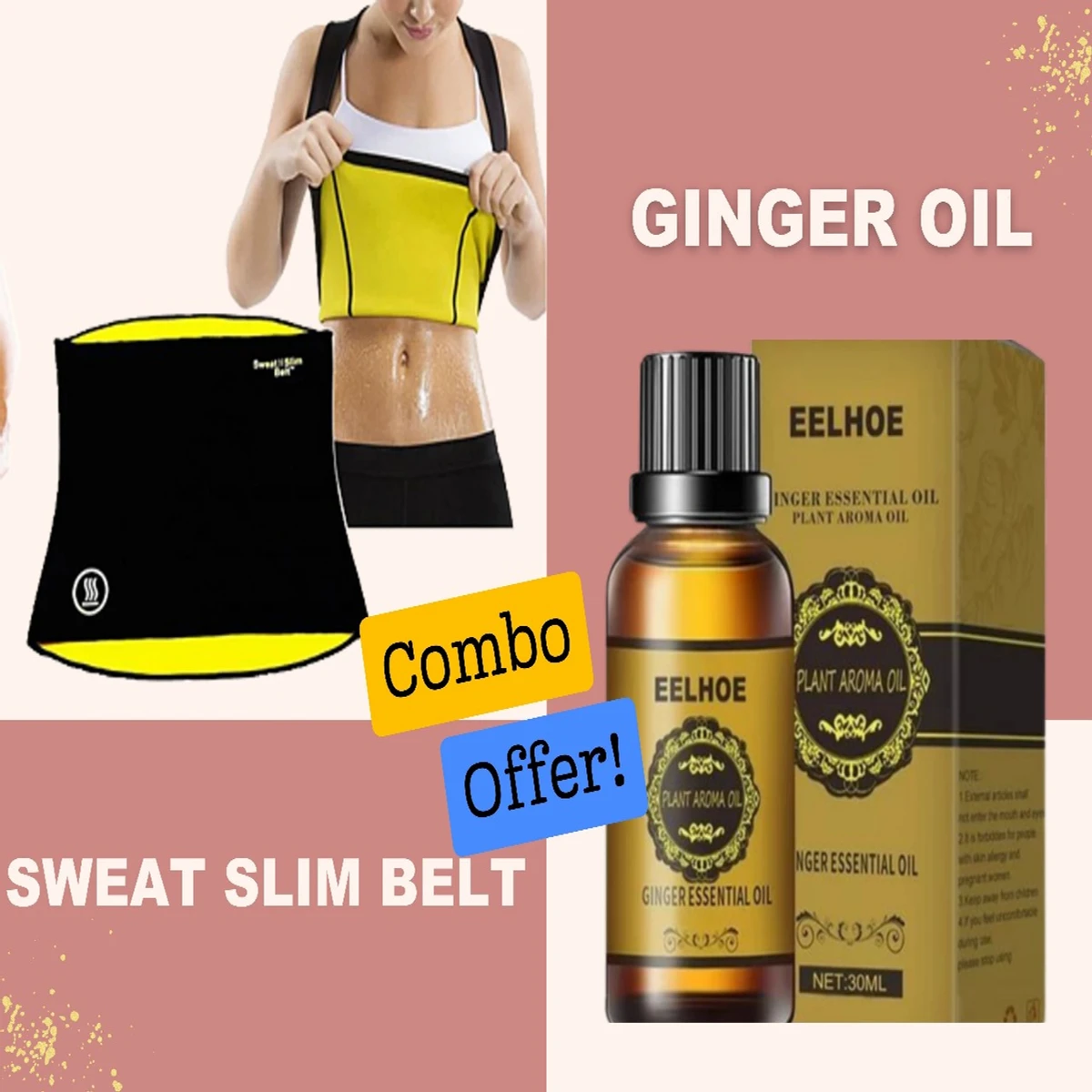 Sweat Slim Belt & Ginger Oil