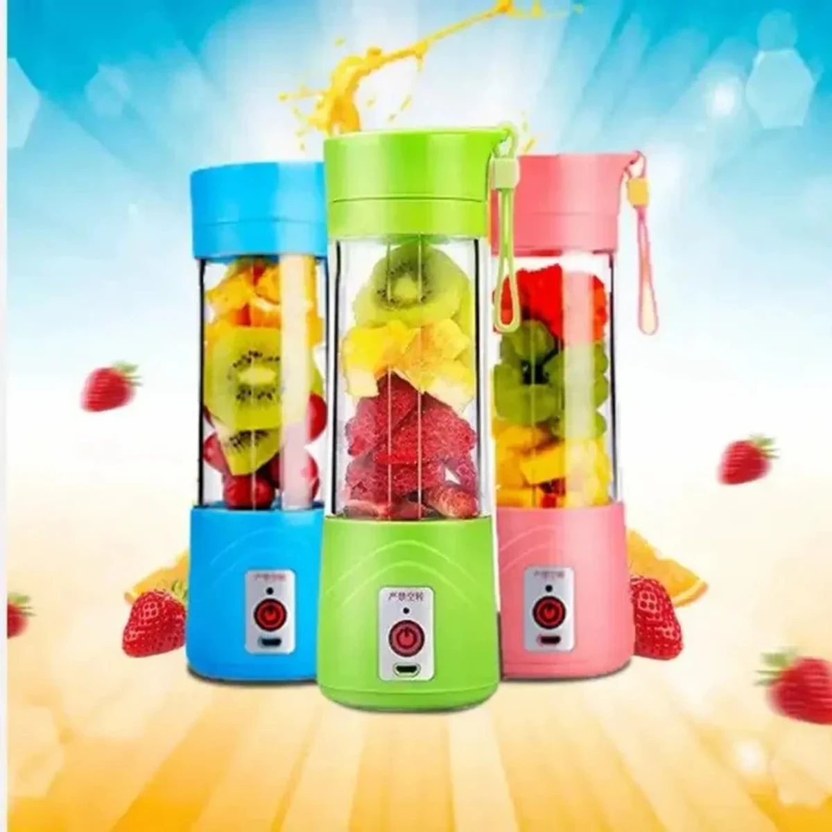 Mini USB Rechargeable Portable Electric Fruit Juicer